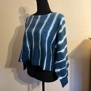 Moth Anthropologie Tempest Blue Tie-Dye Pullover Sweater